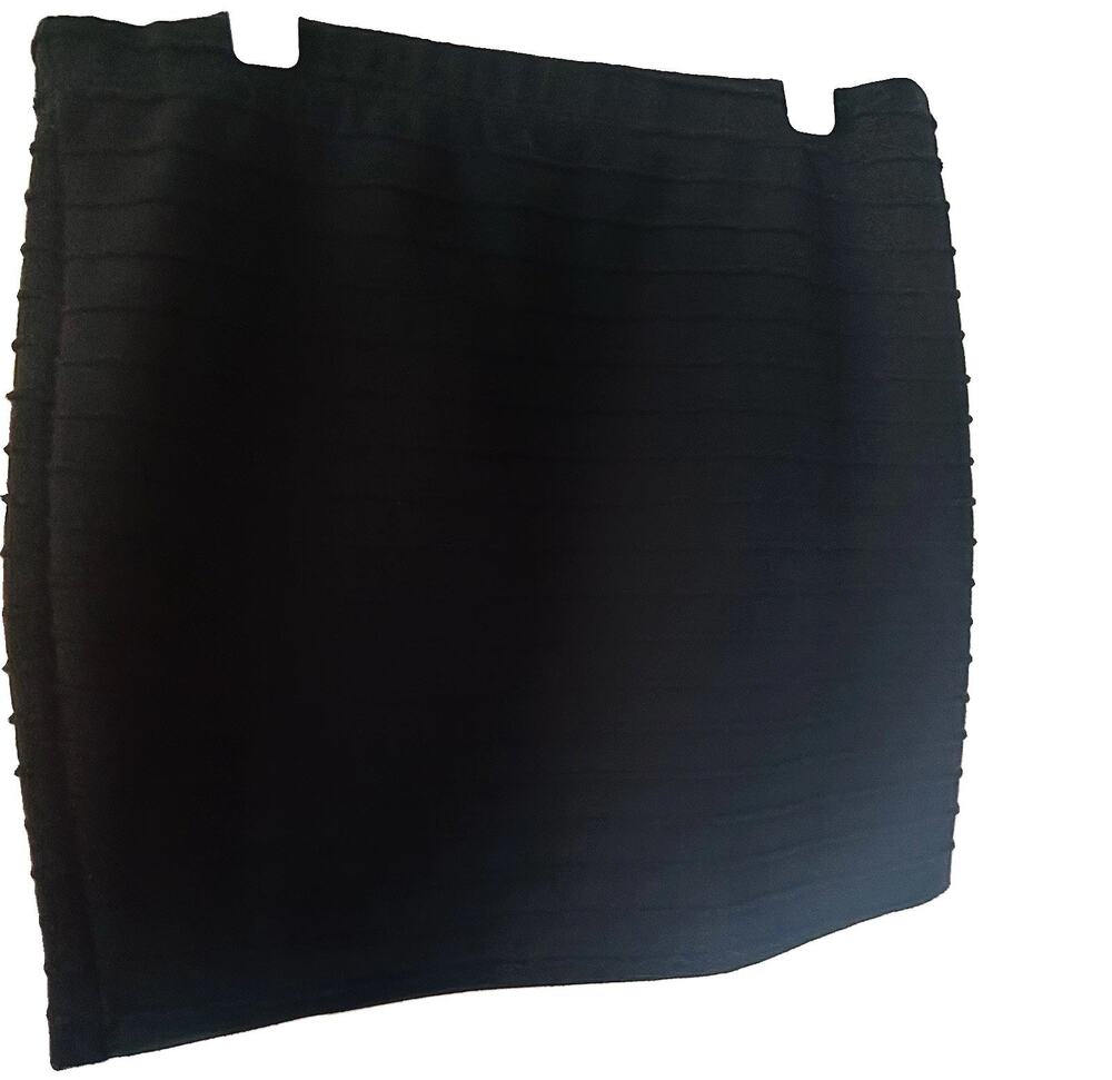 Black Bodycon Mini Skirt Textured Stretch Y2K 90s Cocktail Club Party Medium